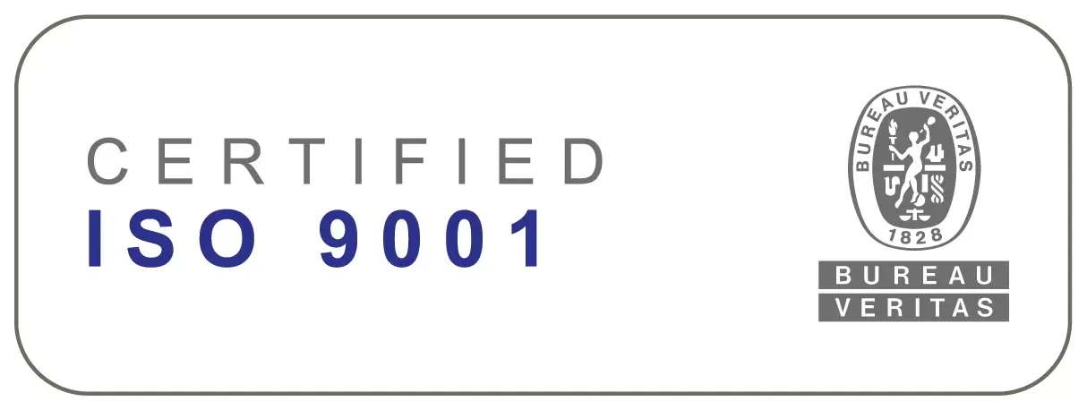 Certified ISO 9001 by Bureau Veritas