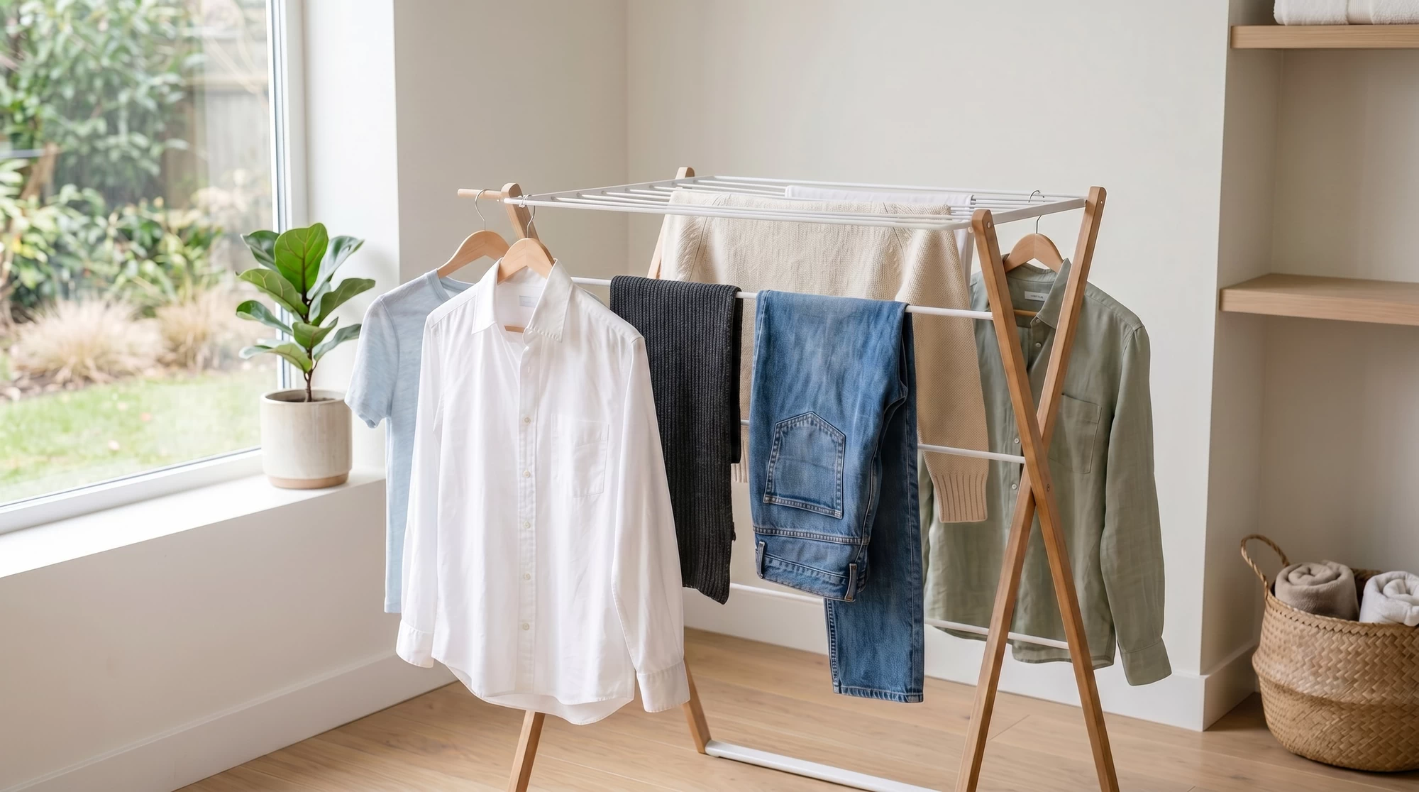 Removing clothes from the dryer before overdrying
