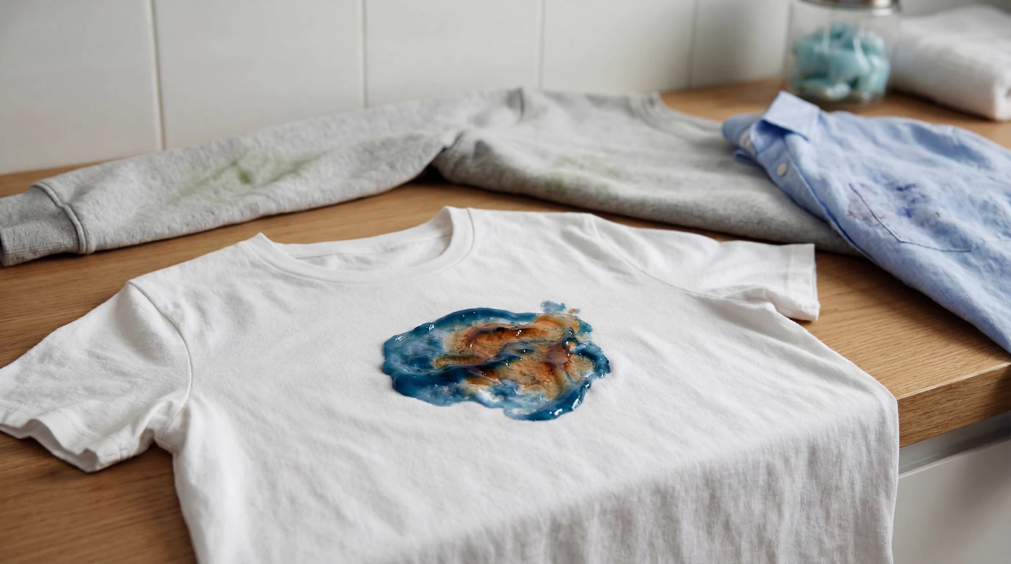 Pre-treating a stain before a cold wash